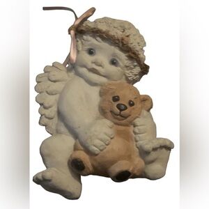 Vintage Cast Art Industries 1994 Dreamsicles Kristin Angel With Teddy Bear Cute